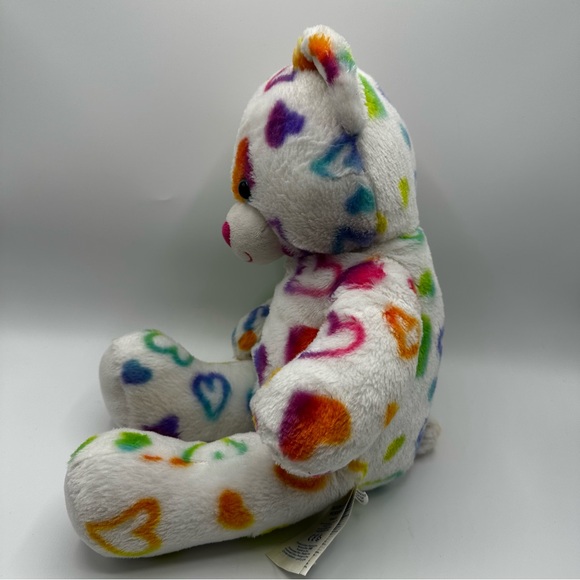 Build-A-Bear Rainbow Hearts Teddy Bear - Picture 4 of 5